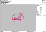 Gabeestxt V1 Embroidery File 6 sizes