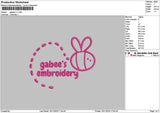 Gabeestxt V1 Embroidery File 6 sizes