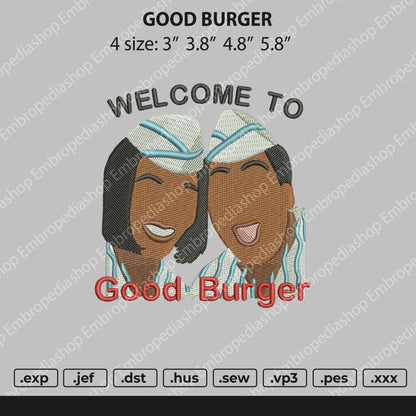 Custom Embroidery Good Burger