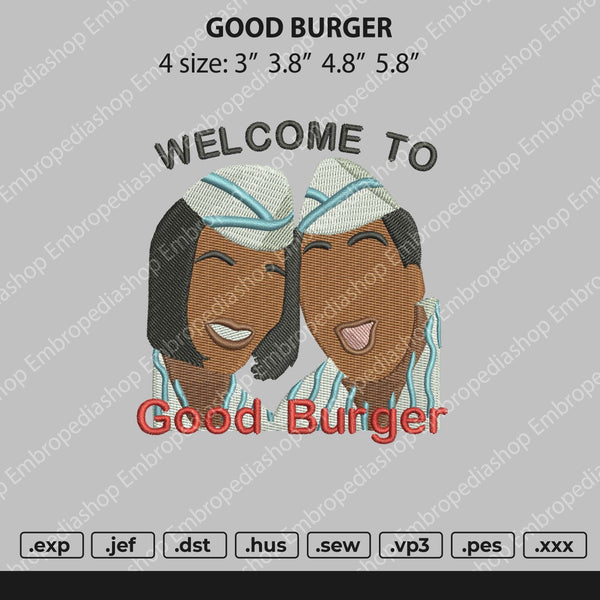 Custom Embroidery Good Burger