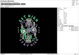 Stay High Embroidery File 6 sizes