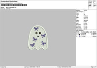 Ghost Bows 02 Embroidery File 6 sizes