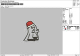 Ghost Xmas Embroidery 2 Files