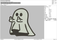 Ghost Middle V1 V2 Embroidery 2 Files