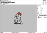 Ghost Xmas Embroidery 2 Files