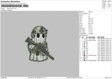 Ghost War Embroidery File 6 sizes