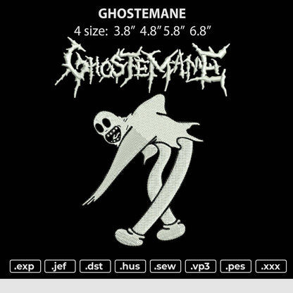 Ghoostemane Embroidery File 4 size