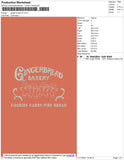 Gingerbread V2 Embroidery File 4 size