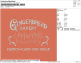 Gingerbread V2 Embroidery File 4 size