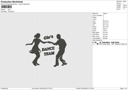 Gio Embroidery File 6 sizes