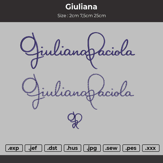 Giuliana Embroidery File