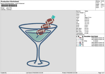 Glass 0702 Embroidery File 6 sizes