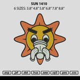 Sun 1410 Embroidery File 6 sizes