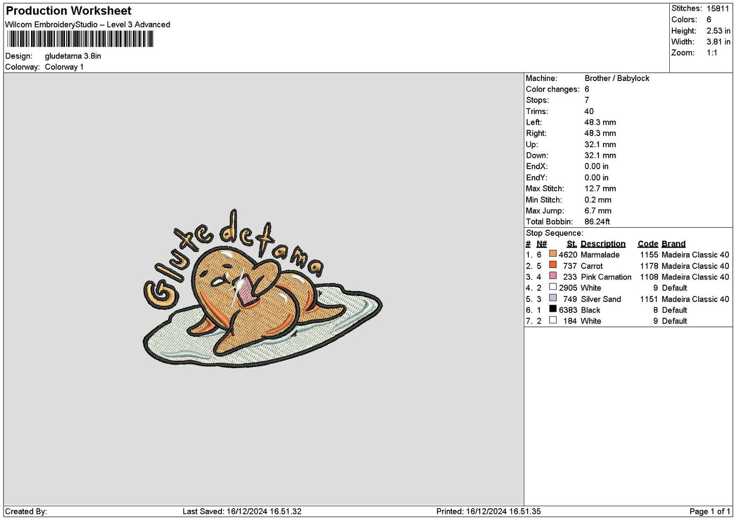 Egg1612 Embroidery File 6 sizes