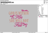 Godtext Good V2 Embroidery File 6 sizes