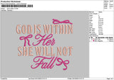 Godtext Good V2 Embroidery File 6 sizes