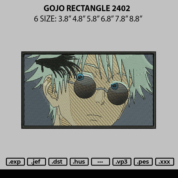 Gojo Rectangle 2402 Embroidery File 6 sizes – Master Digitizer