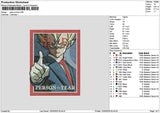 Goku 1203 Embroidery File 6 sizes