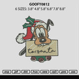 Goofy0812 Embroidery File 6 sizes