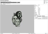 Gostface Horror Embroidery File 6 sizes