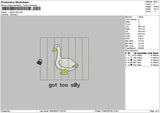 Ducktext 1704 Embroidery File 6 sizes
