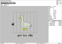 Ducktext 1704 Embroidery File 6 sizes