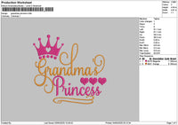 Grandmastext Embroidery File 6 sizes