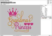 Grandmastext Embroidery File 6 sizes