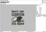 Grandsontext Embroidery File 6 sizes