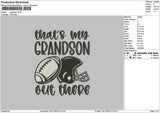 Grandsontext Embroidery File 6 sizes
