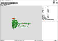 Greentext Embroidery File 6 sizes