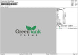Greentext Embroidery File 6 sizes