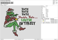 Grinch2609 Embroidery File 6 sizes