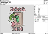 Grinch0212 Pink Embroidery File 6 sizes