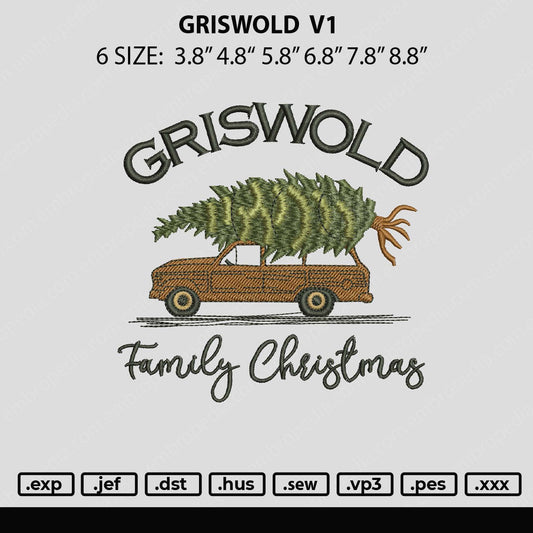 Griswold Embroidery File 6 sizes