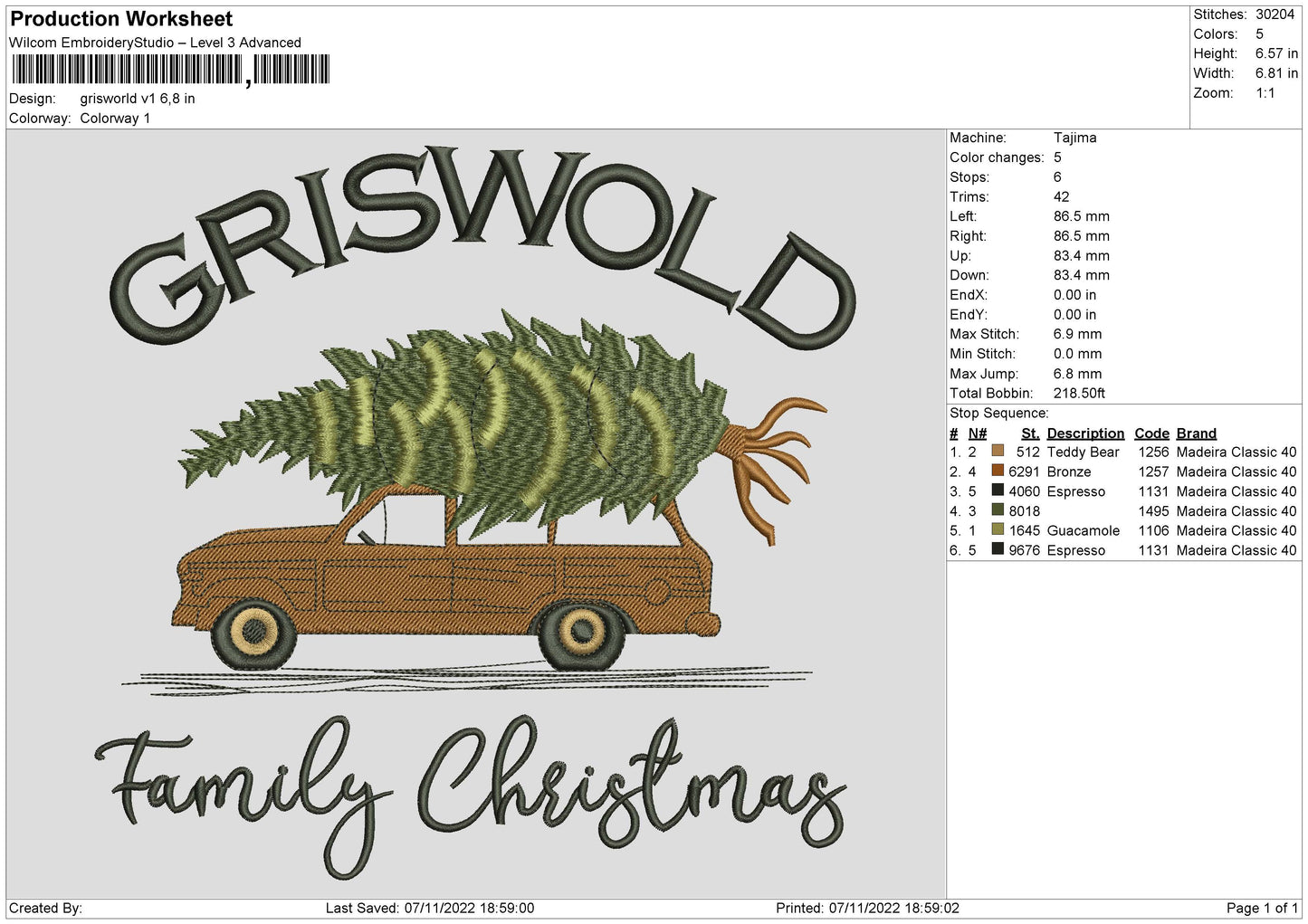 Griswold Embroidery File 6 sizes