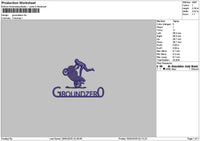 Groundzerotext Embroidery File 6 sizes
