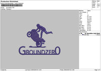 Groundzerotext Embroidery File 6 sizes