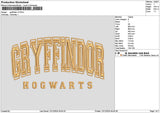Gryffindortext 02 Embroidery File 6 sizes