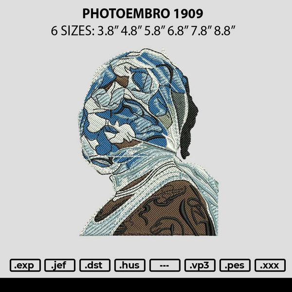 Photoembro 1909 Embroidery File 6 sizes