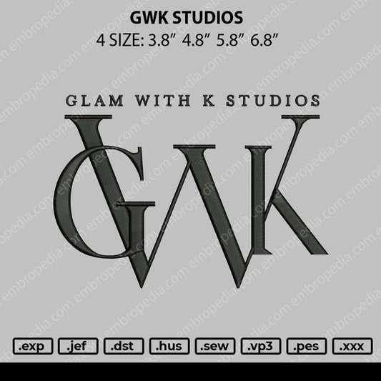 GWK Studios Embroidery File 4 size