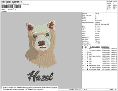Hazel Embroidery File 4 size