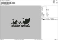Lion Shadow Embroidery File 6 sizes