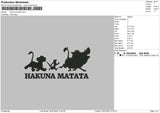 Lion Shadow Embroidery File 6 sizes