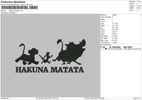 Lion Shadow Embroidery File 6 sizes
