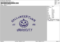 Halloweentext V25 Embroidery File 6 sizes