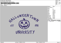Halloweentext V25 Embroidery File 6 sizes