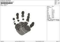 Handprint 0505 Embroidery File 6 sizes