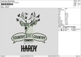 Hardytext Embroidery File 6 sizes