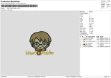 Harry Chibi V2 Embroidery File 6 sizes